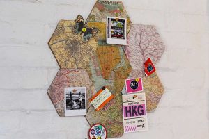 DIY map cork board